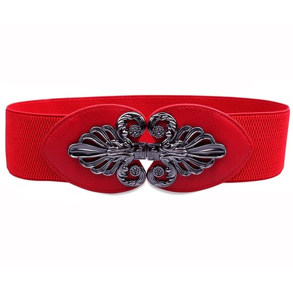7354 3 Pack Women\'s Vintage Wide Elastic Stretch Waist Belt Waistband main image 4